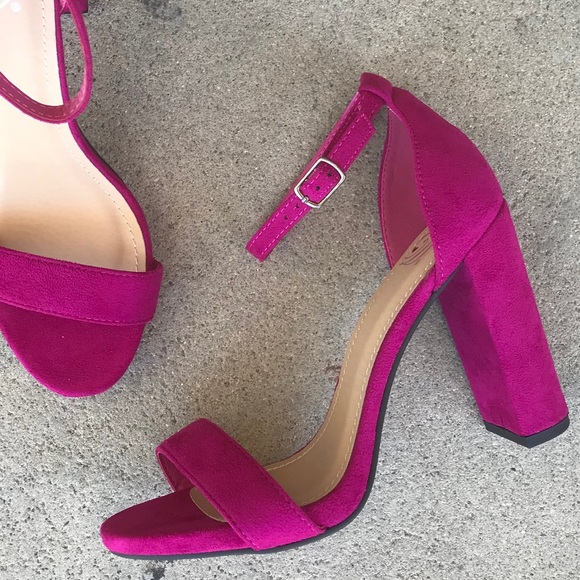 Last 1! Size 8 Delicious roy blue micro suede HEEL - Picture 3 of 8